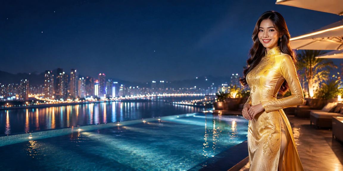 Trò chơi slot tại Nha Trang với trang phục áo dài truyền thống